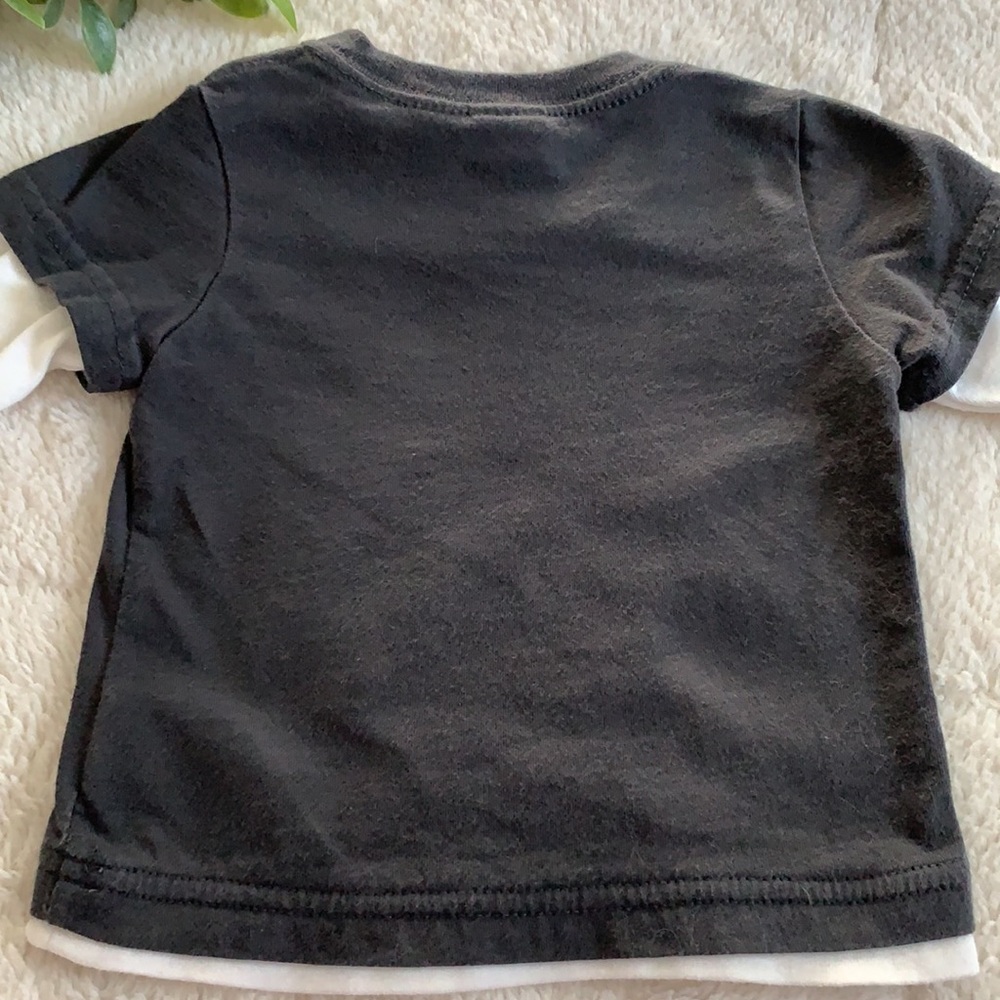H&M Baby Boy AC/DC Top Shirt 4-6 mos. EUC Gray - Picture 6 of 7